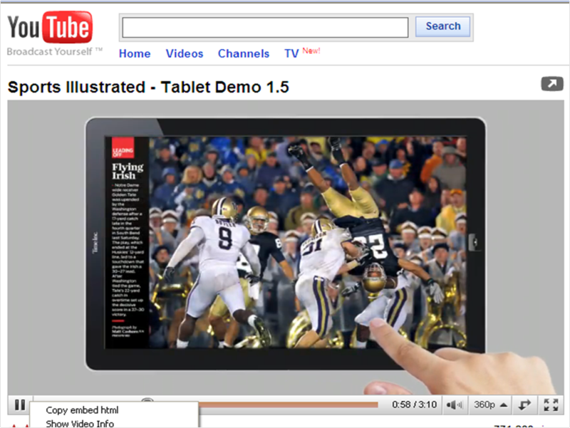 Sports Illustrated on iPad